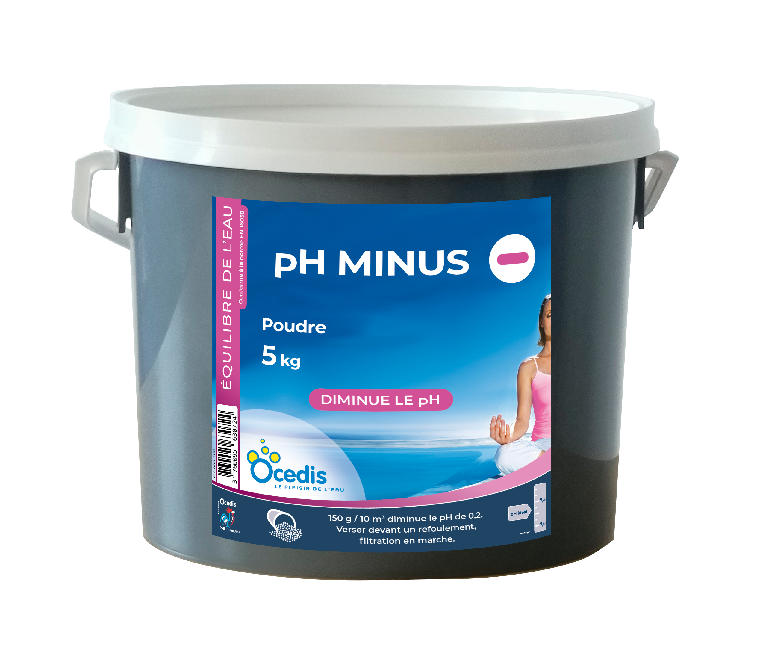 pH MINUS poudre 5kg – Piscine